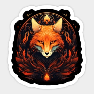 Fire Fox Spirit Sticker